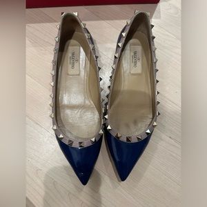 Valentino  garavani rock stud pointy toe flat